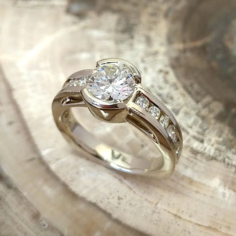 Trios diamond ring custom design ethically made