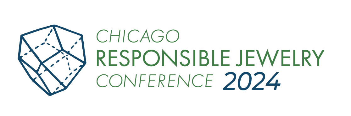 Chicago Responsible Jewelry Conference 2024 logo in blue and green